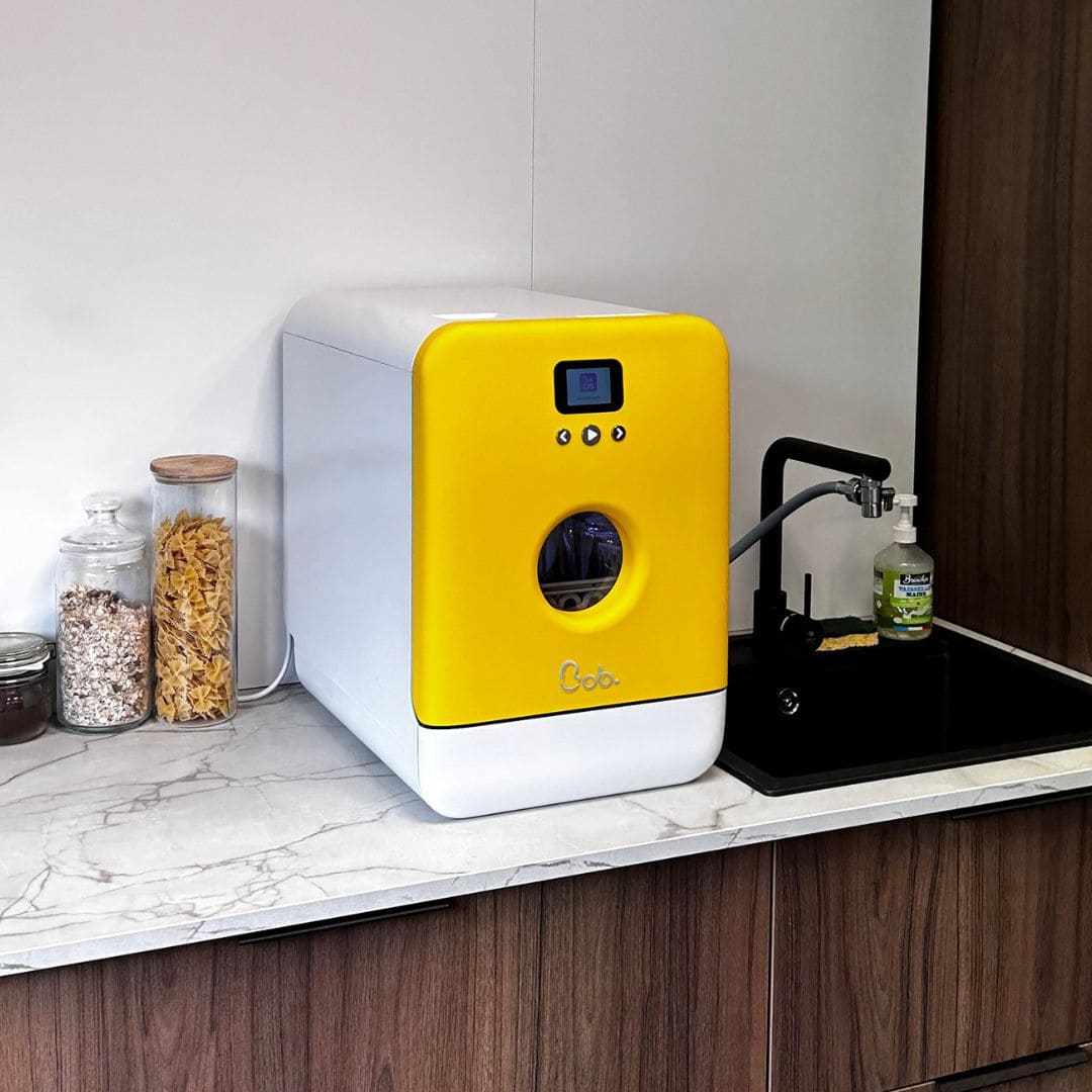 Daan Tech Bob Matte Edition — Matt canary yellow door / white body · Bild 4 av 4