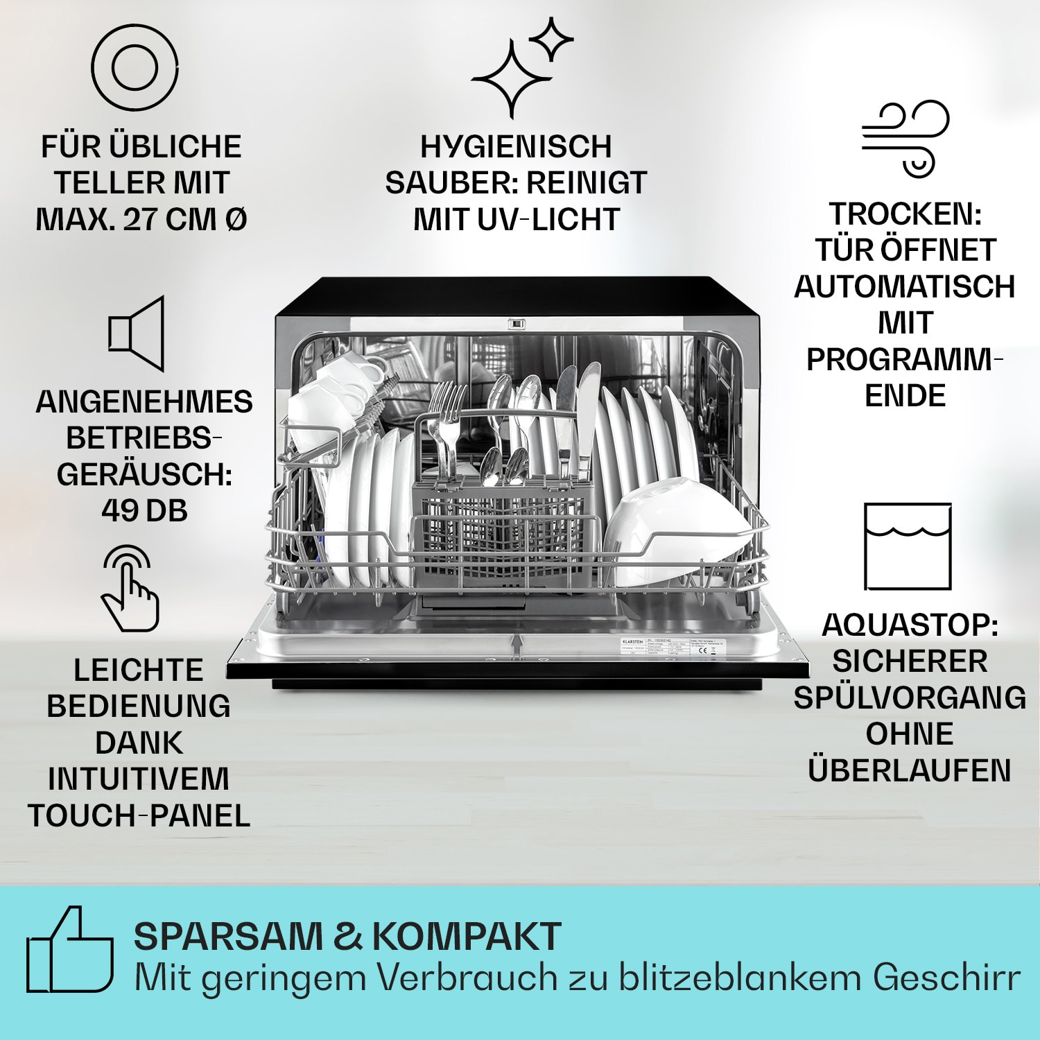Klarstein Havasia UV 6 — Black · Bild 2 av 3