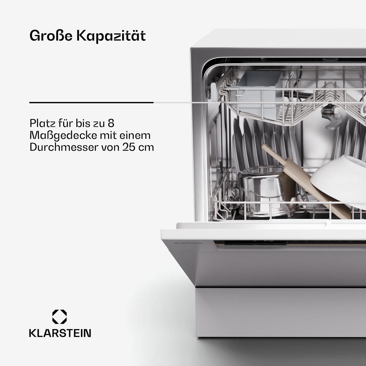 Klarstein Amazonia Eco 8 — White / Silver · Bild 2 av 5