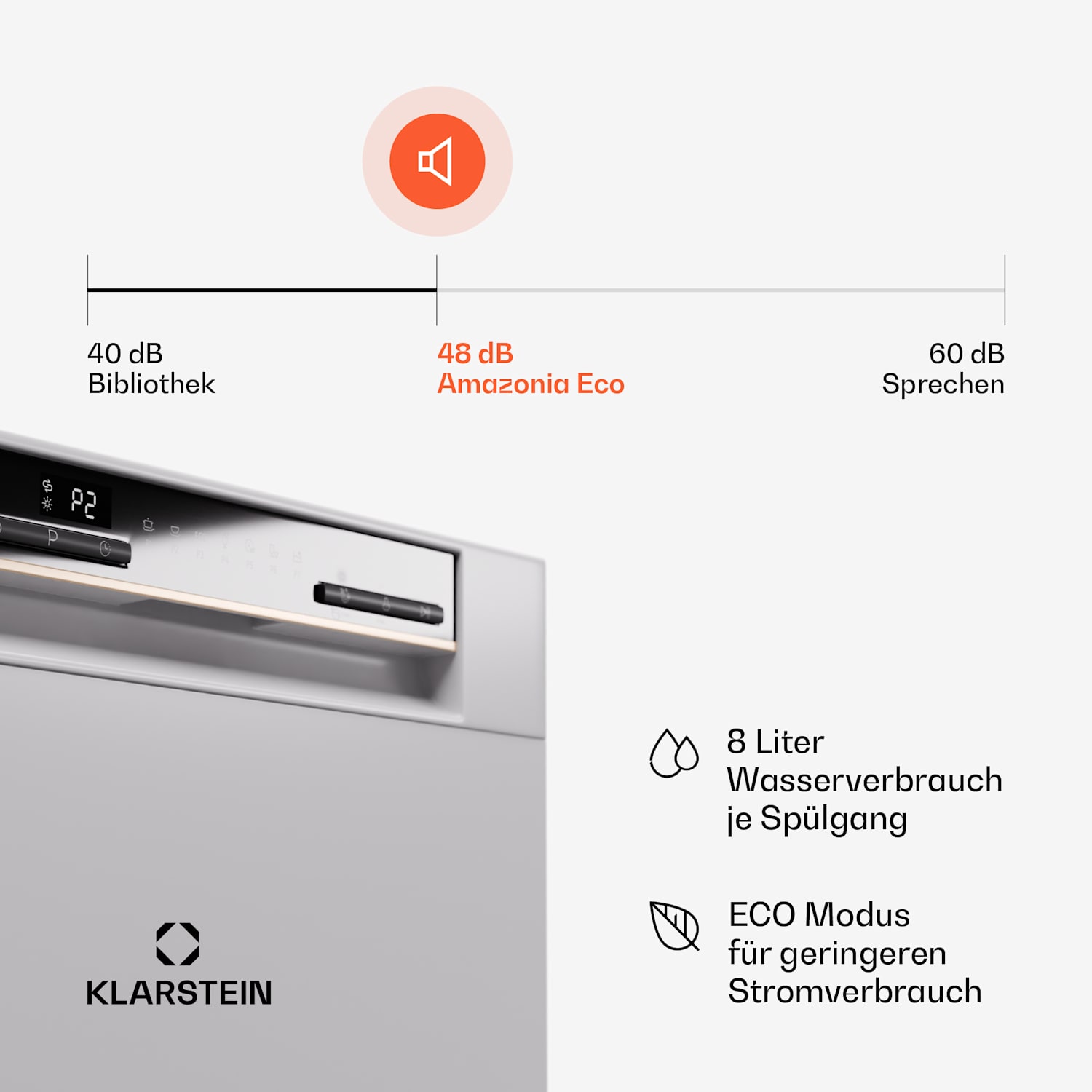 Klarstein Amazonia Eco 8 — White / Silver · Bild 4 av 5