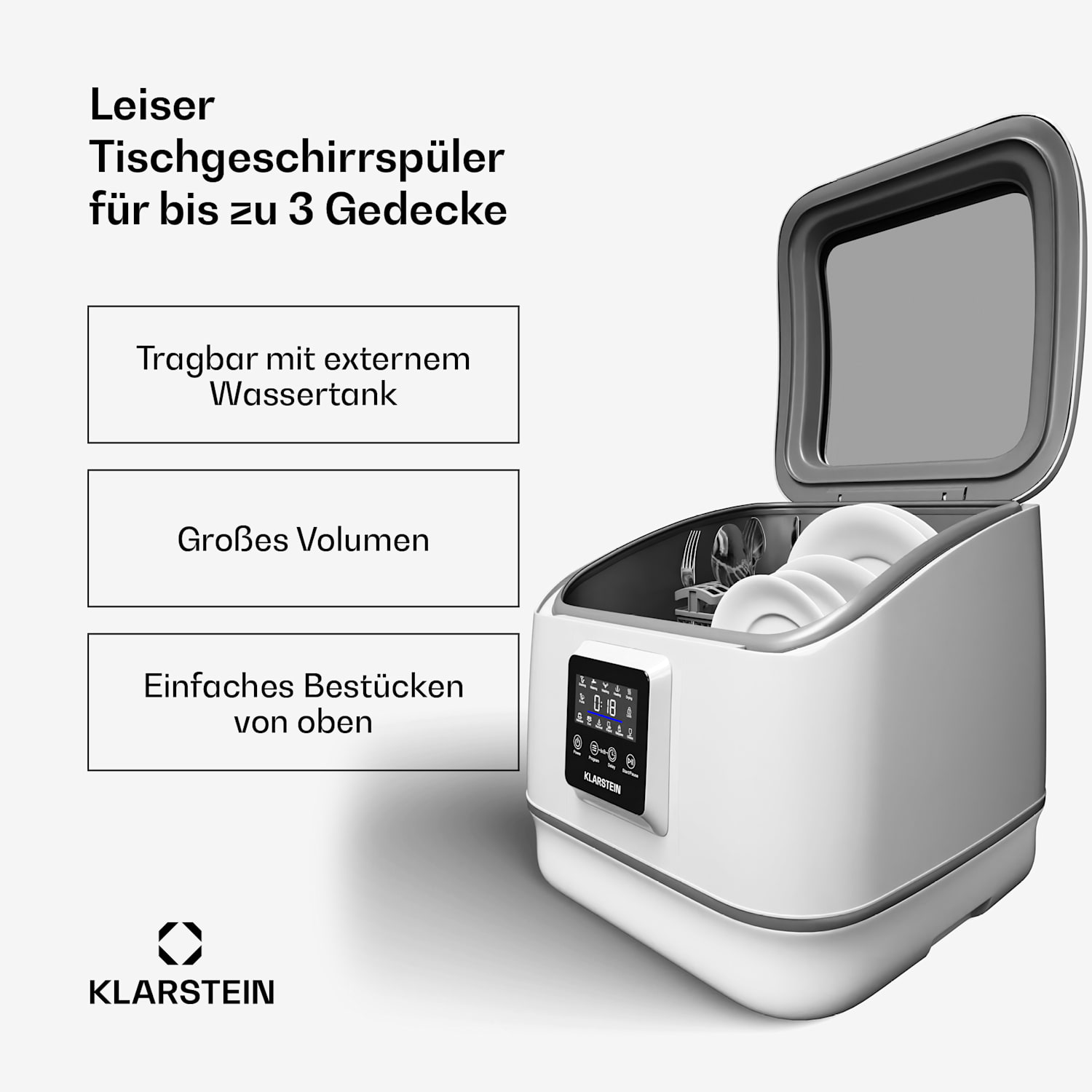 Klarstein SilentScrub — White · Bild 2 av 5