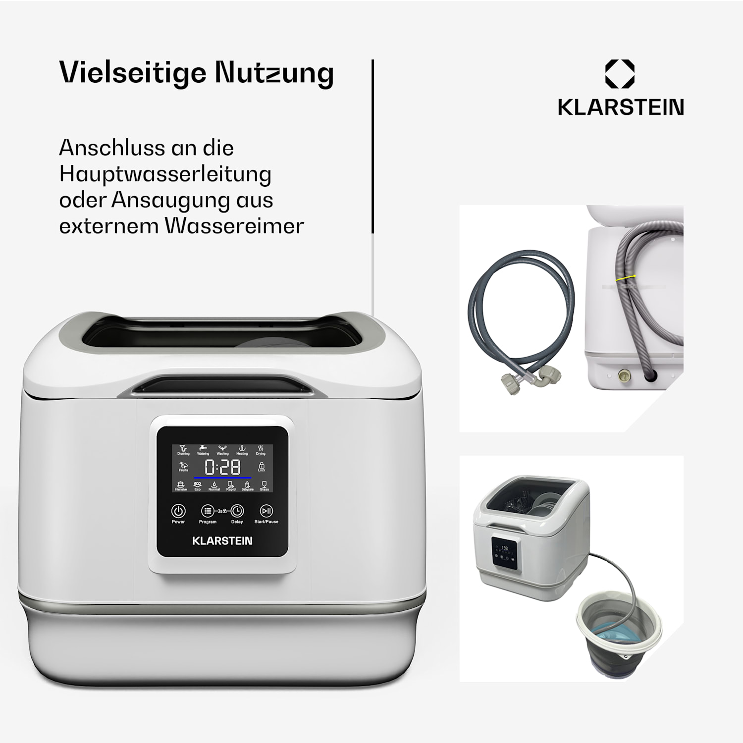 Klarstein SilentScrub — White · Bild 3 av 5