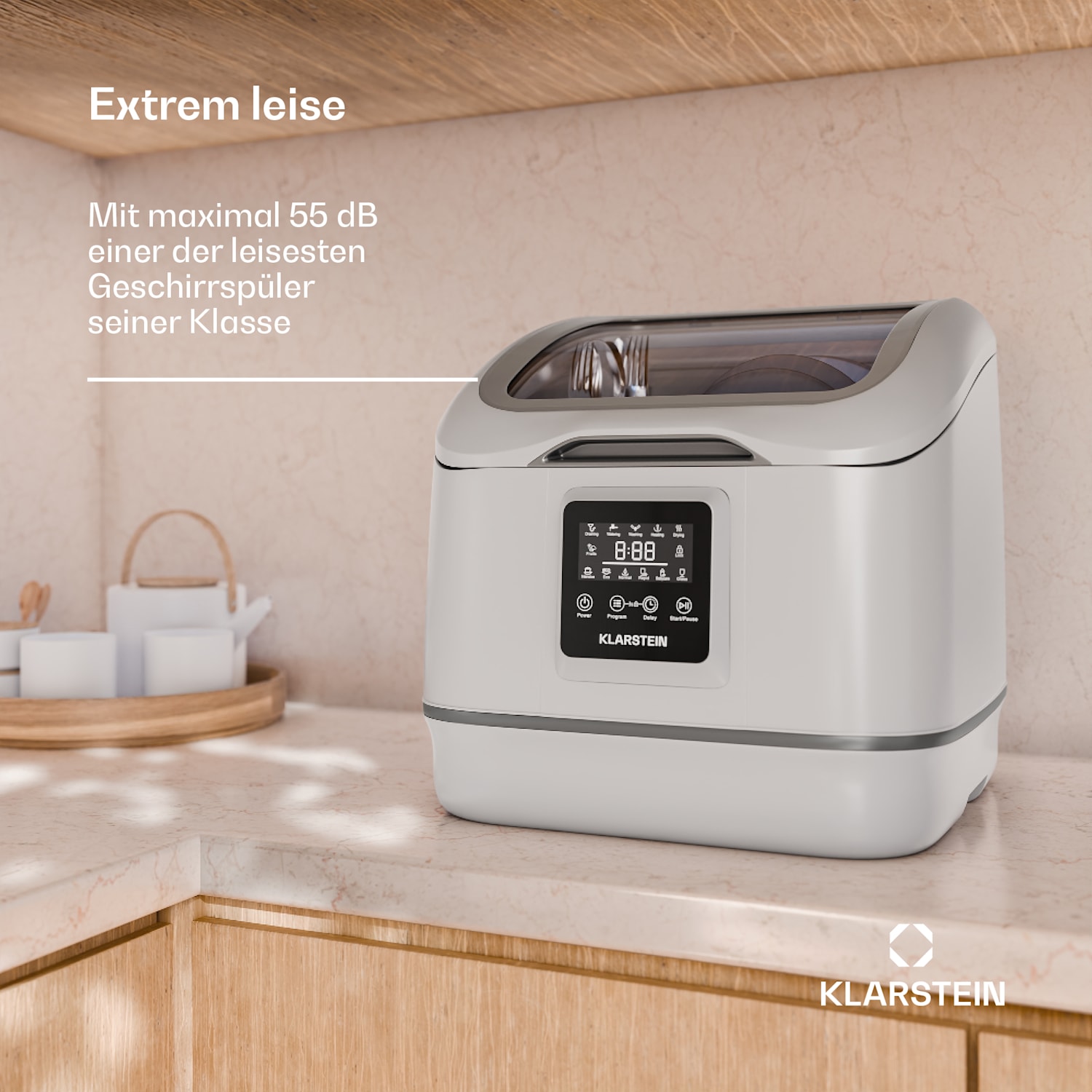 Klarstein SilentScrub — White · Bild 4 av 5