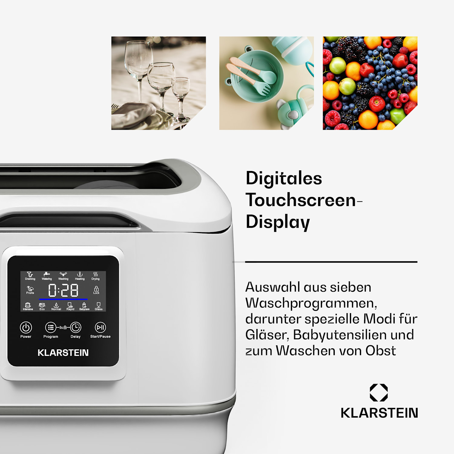 Klarstein SilentScrub — White · Bild 5 av 5
