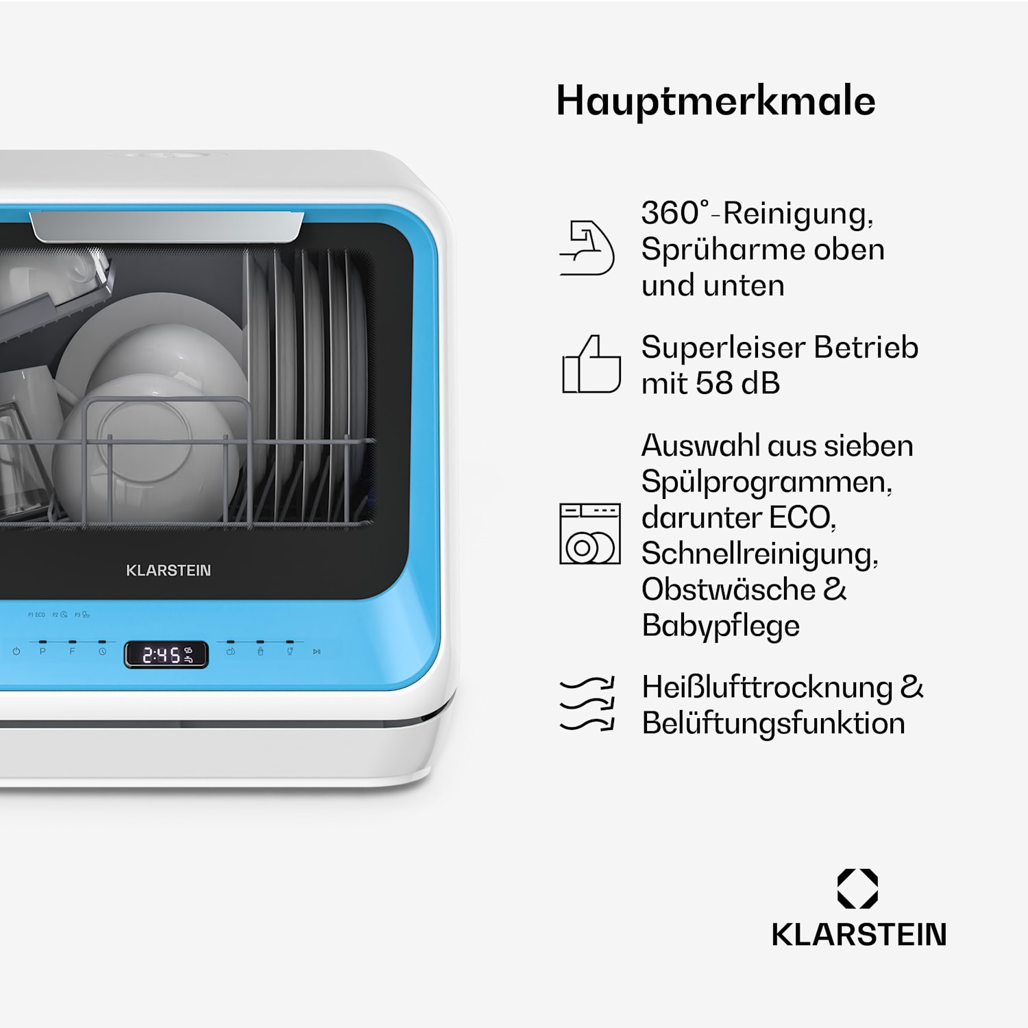 Klarstein Amazonia Nano — Blue · Bild 3 av 4