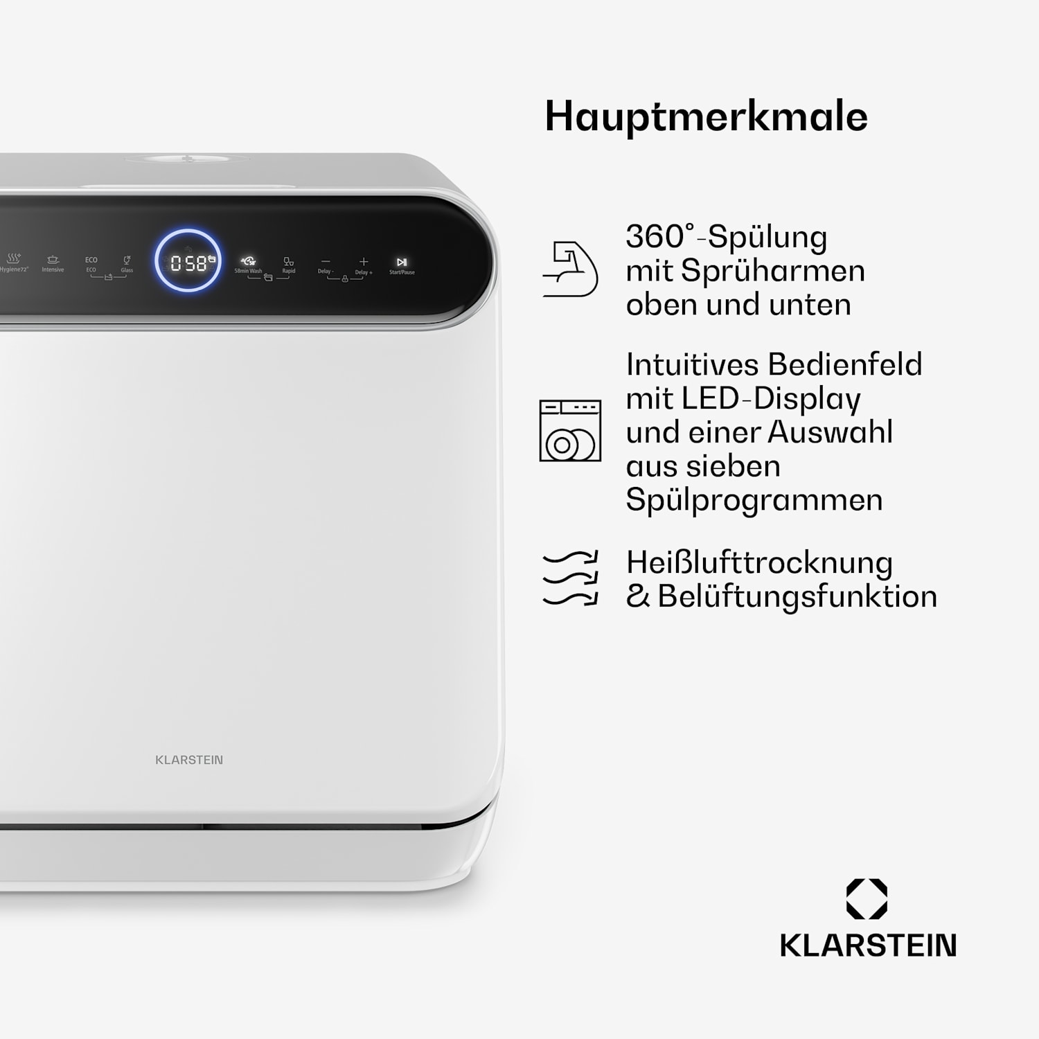 Klarstein Oceana 7 programmes — White · Bild 3 av 5